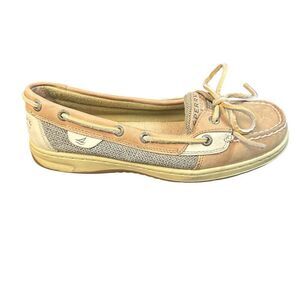 Sperry Angelfish Women's Boat Shoes Brown Leather Size 7